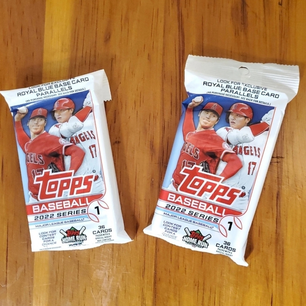 Qty 2 36 - Card Fat Packs 2022 TOPPS Series 1 BASEBALL 72- CARDS New SEALED